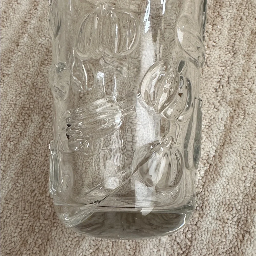 Like New Set of 4 Anthropologie AnthroHome Hayride Fall Pumpkin Gourd Glasses